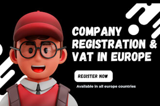 do company registration, vat in cyprus, malta, estonia, latvia, germany, UK