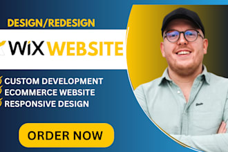build wix website design or redesign, wix ecommerce for your business