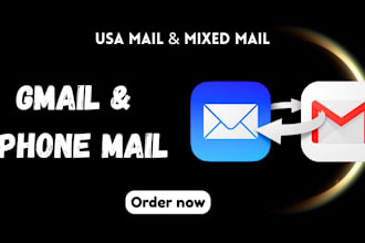 create all type of gmail mixed mail and iphone mail