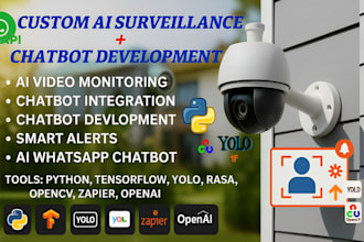 automate smart surveillance alert using python, tensorflow, yolo, opencv, zapier