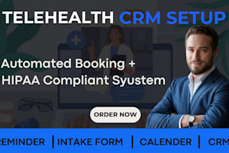 automate telehealth scheduling  hipaa compliant telemedicine healthcare CRM setu