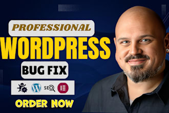 fix wordpress bugs, errors, elementor issues and woocommerce problems fast