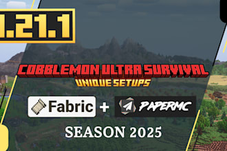 create a cobblemon survival minecraft server