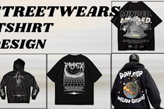 create custom streetwear clothing design for your streetwear brand in y2k design