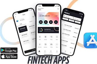 develop fintech app money transfer app neobank app loan website ewallet fintech