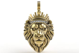 create 3d jewelry cad design with realistic jewelry rendering for manufacturing