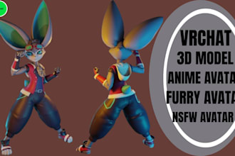 do custom VR chat avatar modeling and designs