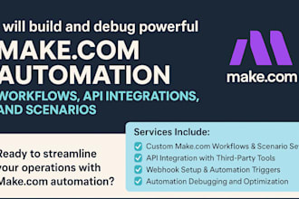 develop make automation, made com make com automation make com API integration