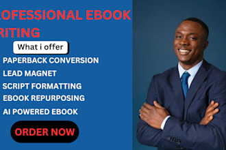 convert, format, and repurpose your ebook for KDP, lead magnets, or scripts