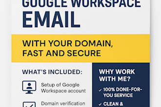 set up your google workspace email with your domain