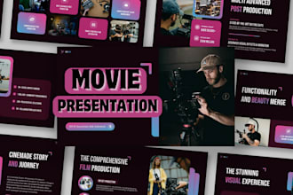 design movie film presentation investor pitch deck TV shows series powerpoint