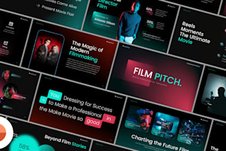 design movie pitchdeck film presentation movie powerpoint TV show film pitchdeck