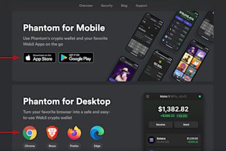 develop web3 dapp, gmx, rust, solana phantom wallet, wallet adapter on your web