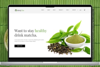 design matcha shopify store matcha tea website matcha dropshipping shopify store