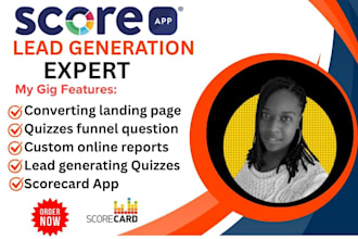 setup quiz scorecard lead landing page notion template jotfom online form kpi
