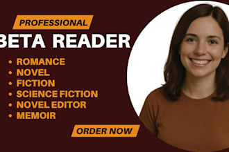 beta read and critique science fiction novel romance manuscript