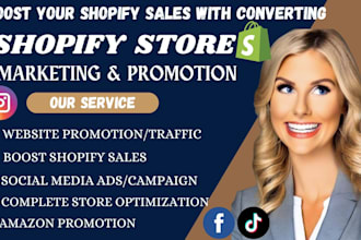 do website promotion, shopify facebook ads website traffic and shopify marketing