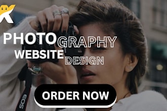 setup design or redesign business photography website wix portfolio website
