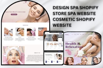 build luxury beauty spa store massage website cosmetics website spa website