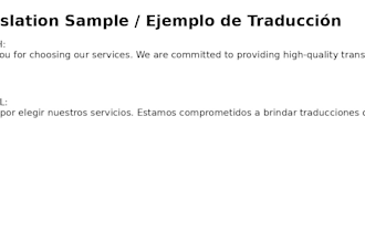translate documents from english to spanish or spanish to english