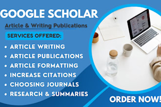 write and publish scholarly articles on google scholar