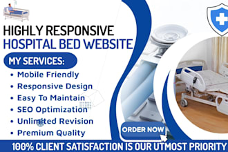 design clinic, hospital, or healthcare website management system or software