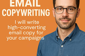 be your expert email copywriter for funnels and promotions