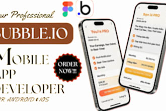 design framer or bubble io website, landing page, mvp, or web app developer saas