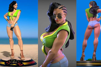 3d print and paint your miniature toys fan art model anime figure collectibles