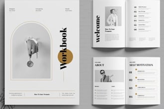 create professional canva workbook, ebook, pdf and worksheet design