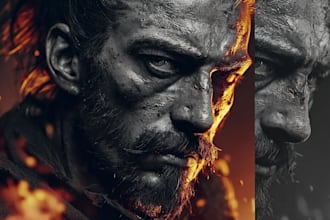 create cinematic fantasy or sci fi character portraits