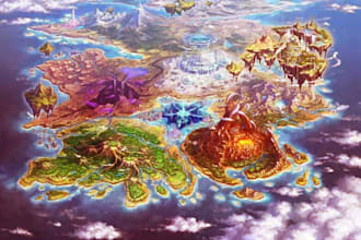 design a custom fantasy world map for your story