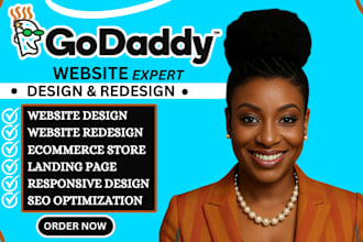 godaddy website redesign godaddy website design, develop godaddy website design