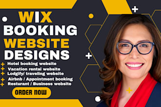 design or redesign wix website, booking site, vacation rental, traveling site
