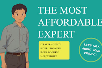 do travel agency, hotel booking, tour booking website or app with ai chatbot