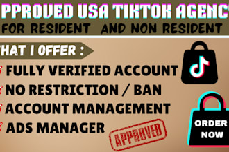usa tik tok agency ads account setup US tiktok ads manager for non US residents