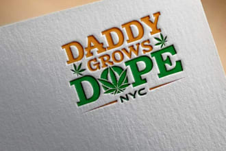 design logo for cannabis, marijuana, hemp, weed, thc cbd, 420, dispensary, label