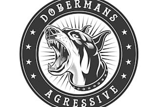 design a professional angry dog logo with free revision