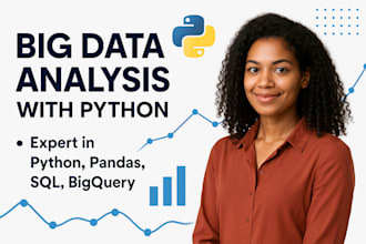 do big data analysis, data entries, python, visualization