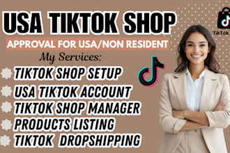 create USA tik tok shop setup USA tiktok shop tiktok shop busines representative