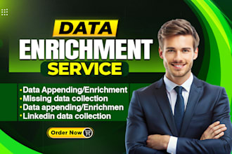 do data enrichment, linkedin research, and direct numbers