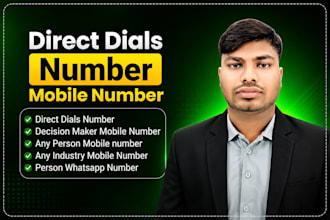 build cold calling and cold emailing list for business marketing direct number
