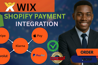 shopify wix wordpress payment gateway integration stripe applepay klarna paypal