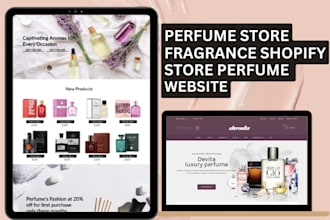 design perfume shopify store fragrance website cologne store perfume website