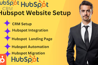 create setup hubspot CRM hubspot landing page hubspot automation hubspot website