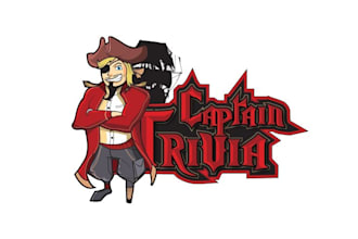 design angry or e sports logo for trivia captain