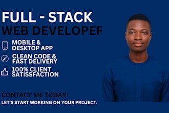 develop clean and fast web mobile desktop software full stack developer web app