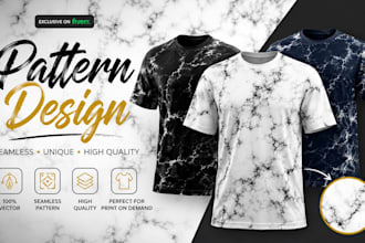 design unique seamless pattern, textile print, and packaging