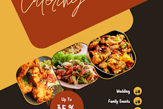 design creative party flyer, corporate flyer, food flyer, church flyer