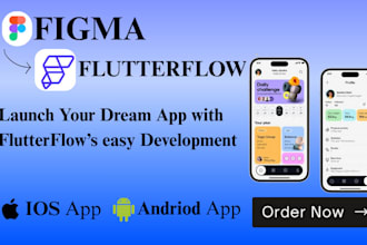 convert your figma design to a fully functional flutterflow app